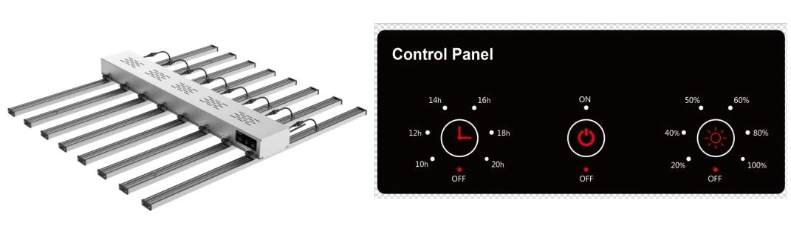 Full Spectrum Hydroponicn Spyder LED Grow Light for Indoor Plant Growth